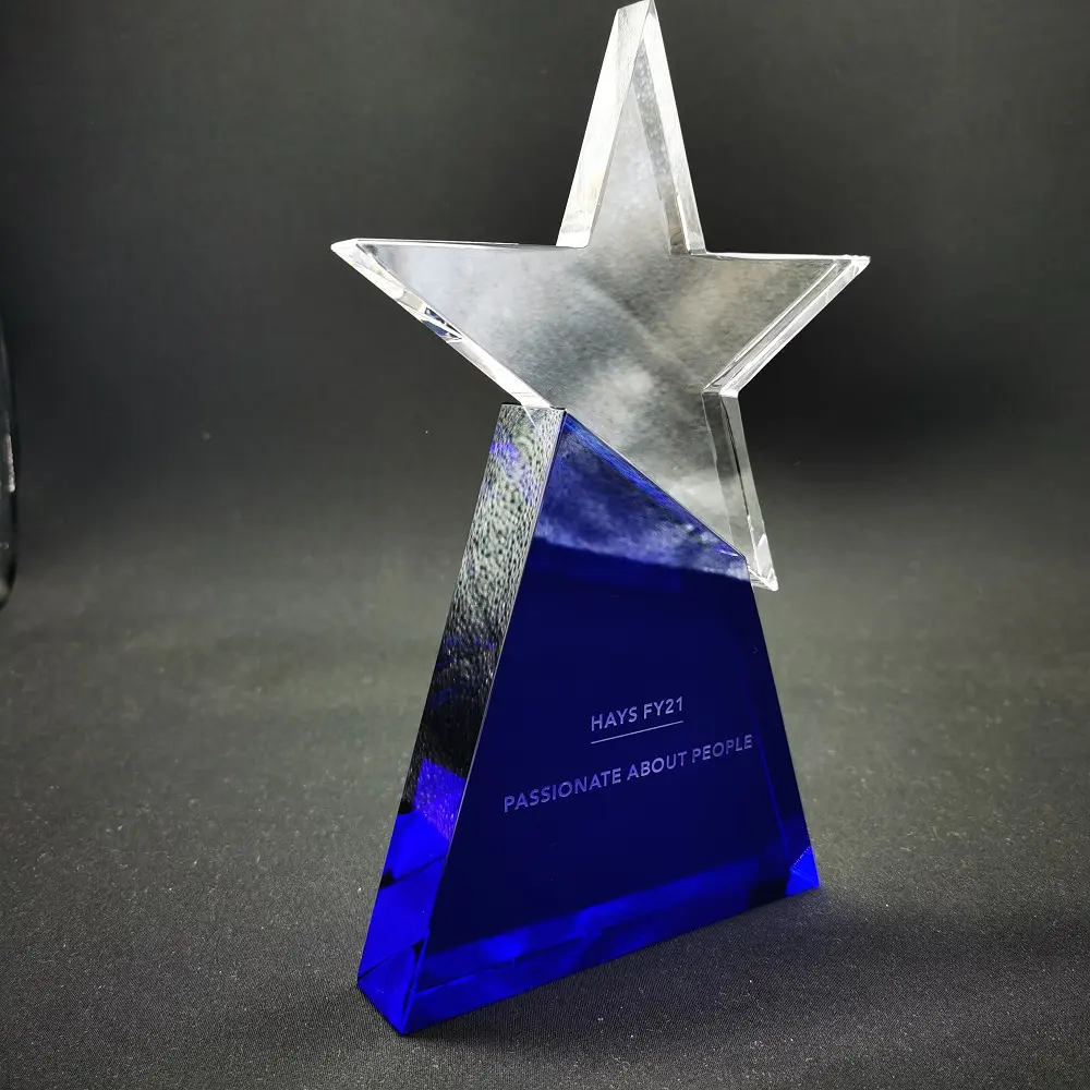 Blue Crystal Star Trophy