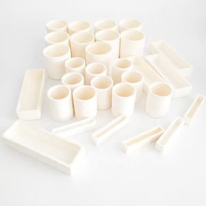 قوالب سيراميكية مستطيلة عالية النقاء من أكسيد الألومنيوم (الألومينا) بنسبة <span class=keywords><strong>95</strong></span>% و99% للاستخدام في المختبرات للصهر - Product Image 5