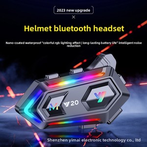 Y20 Nuevo Auricular Inalámbrico Compatible <span class=keywords><strong>con</strong></span> Todos los <span class=keywords><strong>Cascos</strong></span>, Manos Libres, <span class=keywords><strong>con</strong></span> Luces RGB y Música - Product Image 2