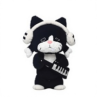 Peluche Clavier Chat Amusant, Jouet à Câliner, Coussin de Sommeil Mignon, Unisexe, Polyester, 14 ans et plus
