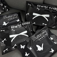 Sac OPP en poly noir imprimé personnalisé pour vêtements, chaussures, usage postal pour l'emballage d'affranchissement de courrier et l'achat de courrier