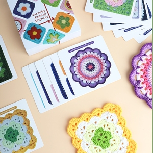 <span class=keywords><strong>Crochet</strong></span> Granny hình vuông thẻ sàn thiết lập 20 mix & phù hợp với thiết kế cho người lớn và người mới bắt đầu DIY dệt kim thẻ mẫu <span class=keywords><strong>Crochet</strong></span> công cụ - Product Image 1