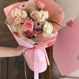 Sheepskin flower packaging <b>paper</b> with high-end texture, lychee <b>pattern</b>, thickened solid color <b>paper</b> packaging material - Product Image 2