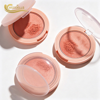Palette de fards à joues en poudre avec plusieurs teintes, emballage personnalisé pour les détaillants de produits de beauté, fournisseur en gros OEM ODM, prêt à la marque