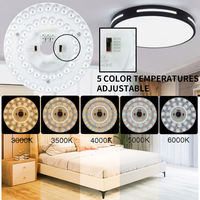 Kit de remplacement de moteur d'éclairage LED 5CCT 3 puissances avec télécommande, qualité supérieure pour ventilateur de plafond et plafonnier
