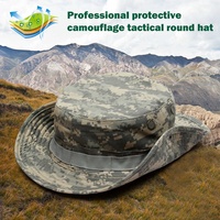 Topi Matahari Kamuflase Multi-Warna Bonnie untuk Pria, Cocok untuk Olahraga, Memancing, Mendaki, dan Tur. Perlengkapan Barbekyu Kasual Lipat yang Dapat Disesuaikan