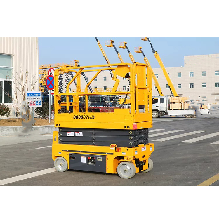 8m Portable Vertical Manlift - 230KG Capacity Scissor Lift