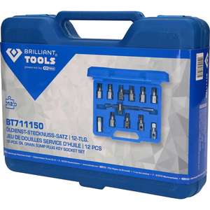 Brilliant Tools Jeu de douilles à clé pour vidange d'huile, 12 pièces - Product Image 4