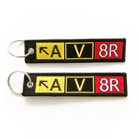 Porte-clés de sublimation tissé par compagnie aérienne personnalisée écologique de haute qualité porte-clés Jet Tags de marque avec votre luxe