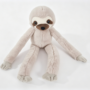 Peluche de Perezoso de Brazos Largos Personalizado, Suave y Color Taupe Claro, con Parche de Contraste en el Ojo y Extremidades Extra Largas - Product Image 5