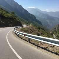 Barandillas de acero corrugado de alta calidad para carreteras rurales Ventas directas de fábrica Galvanizado en caliente Fácil anticolisión