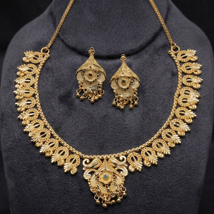 ชุดเครื่องประดับขึ้นรูปลายดอกไม้14K 18K 24K เครื่องประดับหรูหราเครื่องประดับแฟชั่นเครื่องประดับชุบทองทองเหลือง - Product Image 3