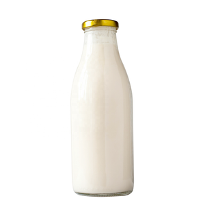 Botellas de Vidrio Transparente de 32 oz (1000 ml) para Leche con Tapas Metálicas Herméticas, Recargables, Estilo Vintage, para Batidos de Desayuno - Product Image 4