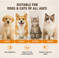 Multivitamínico 8 en 1 de Marca Propia, 120 Masticables Blandos para Perros y Gatos - Apoyo Digestivo e Inmunológico, Salud de la Piel y el Pelaje