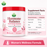 Private Label Multivitamine Gummies voor de schoonheidszorg van volwassen vrouwen, laag vetgehalte & glutenvrij, vegan, 60 gummies
