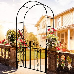 Feitoya — arc de roses en métal, Design moderne et décoratif, grande arche en treillis de noël, pour jardin d'arrière-cour, extérieur - Product Image 6
