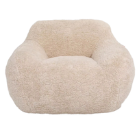 Hochwertiges Luxus-Lounge-Sofa Komfortables und Lässiges Einzel-Akzentsofa für Wohnzimmer Großformatiges Stoffsofa Komprimiert