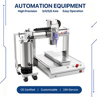   Machine de distribution de colle à triple tête à cadre ouvert avec trois valves et commande manuelle