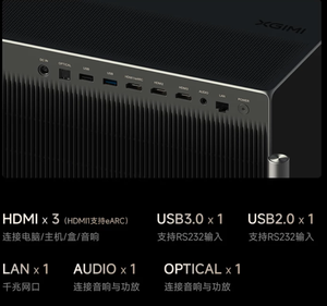 Projecteur XGI MI X50 Ultra Max 4K avec zoom optique, 7000 lumens, haute fréquence de rafraîchissement pour l'e-sport, <span class=keywords><strong>Dolby</strong></span> Vision <span class=keywords><strong>Cinema</strong></span> - Product Image 3