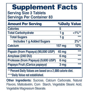 Tabletas Masticables de Enzimas Digestivas de Papaya, Fórmula Vegetariana/Vegana para el Apoyo Digestivo, Marca Privada OEM - Product Image 2