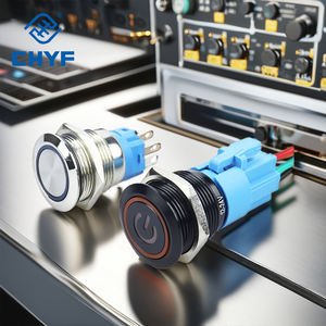 Chyf <span class=keywords><strong>12</strong></span>/16/19/22 मिमी काला ip65 पुश बटन धातु जलरोधी लैचिंग मोटर्नी <span class=keywords><strong>12</strong></span> वी लाइट मरीन बटन पावर स्विच - Product Image 3