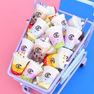 Breloques en résine en forme de bouteille de boisson sucrée et de tasse, cabochons à dos plat pour la décoration DIY de pinces à cheveux et de coques de téléphone portable - Product Image 3