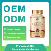 Capsules de Nutriments Personnalisées pour Femmes : Collagène, Glutathion, Probiotiques – Fabrication GMP, OEM en Gros, Soutien Quotidien au Bien-être