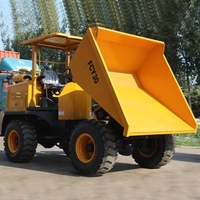Tout nouveau FCY30 Mini dumper hydraulique 3 tonnes diesel roue dumper 4x4 camion à benne basculante minière à vendre