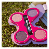 Benutzer definierte Designs Palette mit Spiegel Make-up Kreative Schmetterlings form 4 Farben Puder Trockener Lidschatten