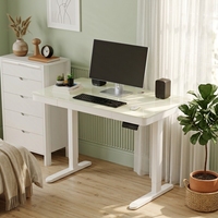 Bureau de travail moderne 160x70cm à hauteur réglable électriquement, double moteur silencieux, pour usage commercial