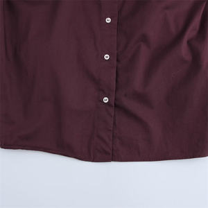 SHENZHU <span class=keywords><strong>mujer</strong></span> 2024 otoño nuevo cuello en V abotonado espalda plisada suelta versátil Chic camisa 8530200 - Product Image 5