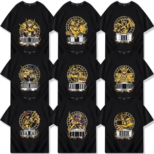 เสื้อยืดแขนสั้นลายการ์ตูนเซนต์เซย่า กลุ่มดาวทองคำ สำหรับคอสเพลย์ - Product Image 1