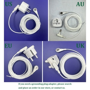 Nâng cấp 10% Bạc sợi tấm nền được trang bị 90% trắng bông hữu cơ nối đất trải giường hình vuông nhỏ với dây nối đất - Product Image 5