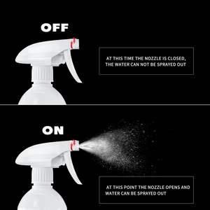 Botella redonda de plástico blanco HDPE 500ml Botella de spray con gatillo Botellas de detergente - Product Image 2