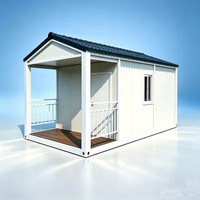 Maison conteneur amovible et respirante de style ferme et hôtelier, préfabriquée en panneaux sandwich, à assemblage rapide, design moderne