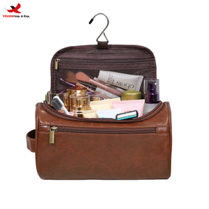 Portable PU <b>Makeup</b> Bag Large Capacity Waterproof Toiletry Pouch Hanging Bathroom Cosmetic <b>Case</b> Travel RTS Bulk Mixed Order - Product Image 1