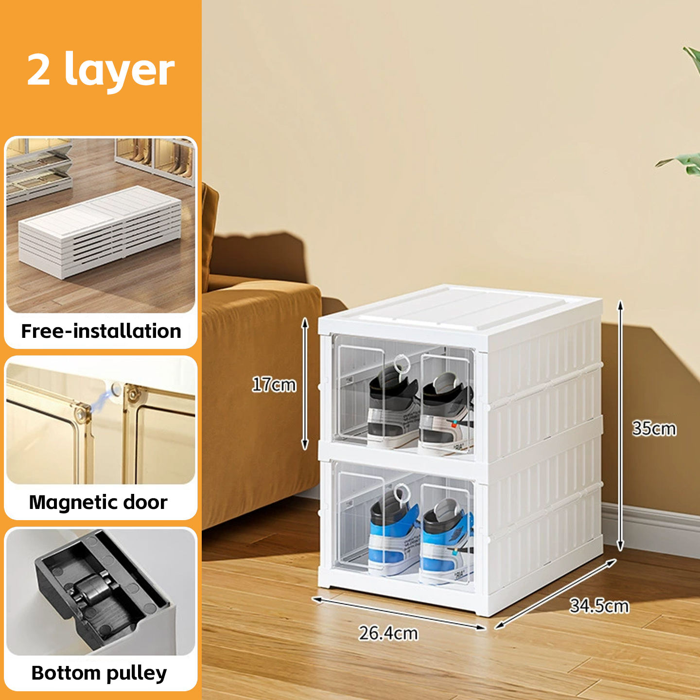 2 couches 34,5*26,4*36 cm