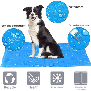 Alfombra refrescante para perros con diseño de cuentas, colchoneta de verano, manta para sofá, cama transpirable para perros, alfombra lavable y de secado rápido para mascotas, productos para perros para el coche. - Product Image 3