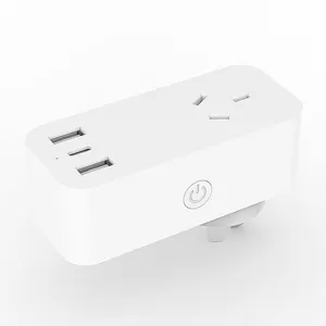 Manufacturer Socket Tuya Australia NZ Wireless Power Points Monitoring Smart Products WiFi Power Plug with USB Type-C