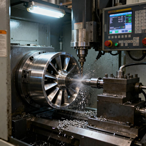 Roue à vent en aluminium entièrement <span class=keywords><strong>vortex</strong></span> personnalisée 12 pales finition polie dépoussiérage contrôle du brouillard d'huile aspirateur industriel - Product Image 6