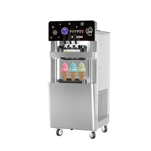 Mesin untuk membuat es krim komersial aliran besar prototipe cepat tiga rasa mesin pembuat stik es krim