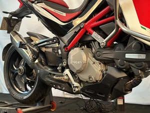 Terminale di Scarico Modificato Ad Alte Prestazioni in Acciaio Inox, Titanio e Fibra di Carbonio per <span class=keywords><strong>Ducati</strong></span> <span class=keywords><strong>Multistrada</strong></span> 1260, Vendita Diretta dalla Fabbrica - Product Image 5