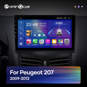 Prelingcar pour Peugeot <span class=keywords><strong>207</strong></span> 2009-2013 ans Android 12 moniteur de voiture carplay DSP RDS <span class=keywords><strong>GPS</strong></span> intégré 2din radio lecteur dvd 5.1HI - Product Image 2