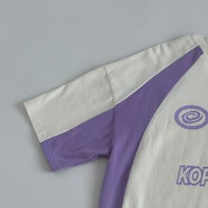 T-shirt imprimé à l'écran pour homme en gros, t-shirt surdimensionné pour homme, manches courtes, t-shirts à blocs de couleur, fabricants de t-shirts pour hommes - Product Image 4