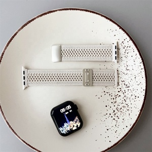 Bracelets de montre en nylon respirant tissé de 46 <span class=keywords><strong>mm</strong></span> avec boucle magnétique pour <span class=keywords><strong>Apple</strong></span> <span class=keywords><strong>Watch</strong></span> S10, bracelets de montre de sport - Product Image 3