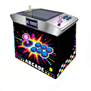 Máquina de Juego Arcade Interactiva para 2 Jugadores, Operada con Monedas, 60 en 1, Mesa de Juego Plegable Tipo Cóctel, Juego Cara a Cara en Inglés - Product Image 1