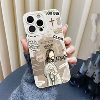 Date Dieu Photo Impression Élève Oeil Pro Caméra Trou TPU Housse de Téléphone Portable pour Iphone X Xr Xs Max 11 12 13 14 15 16 17 Pro