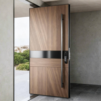 Australian Standards High Quality Flat Front Entry Door Design Modern Wood Main Door Residential Timber Front Doors