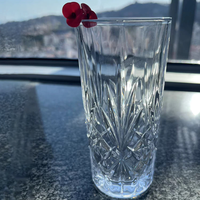 Verre à eau réutilisable de 410 ml pour la maison, design bohème, résistant à la chaleur, compatible lave-vaisselle, pour bière et jus