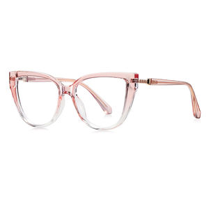 Monture de lunettes œil-de-chat grande taille pour femme, verres anti-lumière bleue, lunettes de vue classiques, lunettes optiques de lecture en TR90 – Nouveauté en gros - Product Image 4